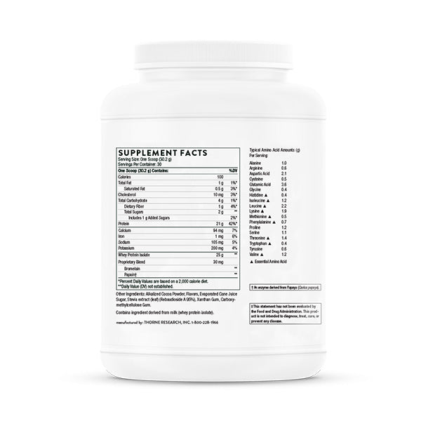 Thorne Whey Protein Isolate