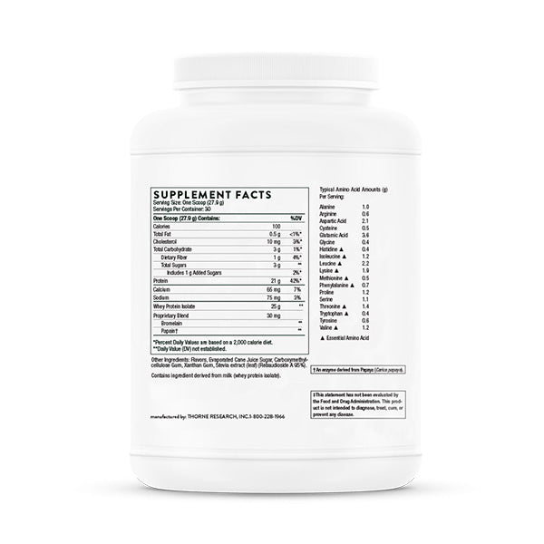 Thorne Whey Protein Isolate